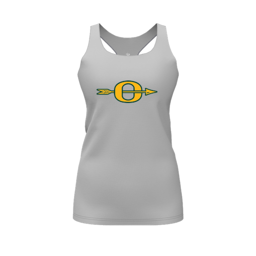 [FT0TRBGY-FYS-LOGO1] Decker Racerback Tank Top (Female Youth S, Gray, Logo 1)